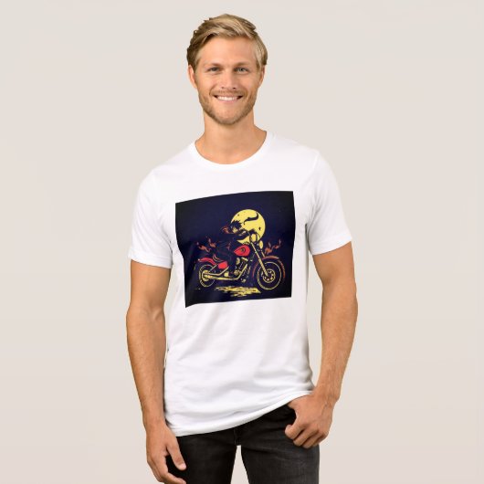 T-shirt En Tri-matière Men's motorbiker t shirt design (Recto plein)