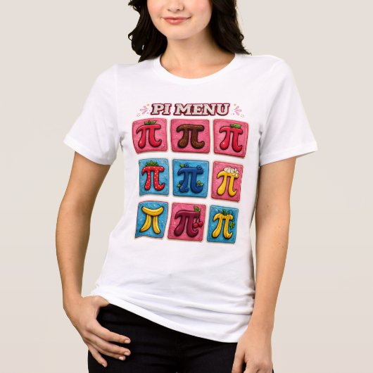 T-shirt En Tri-matière MENU PI – Conception drôle pour professeur de math (Recto)