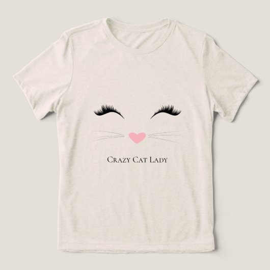 T-shirt En Tri-matière Meow Crazy Cat Lady (Design Recto)