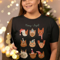 Meowy et chats brillants en costume de Noël