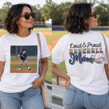 Mère de baseball fière et bruyante, photo du joueu