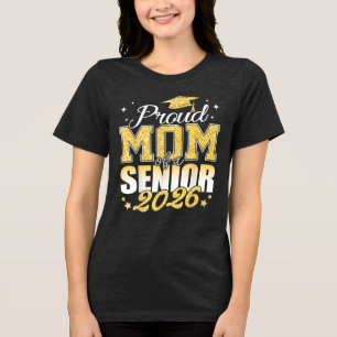 T-shirt En Tri-matière Mère fière d'un senior de la promotion 2026 diplôm