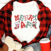 T-shirt En Tri-matière Merry AF Funny Retro Noël