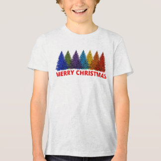 T-SHIRT  EN TRI-MATIÈRE MERRY CHRISTMAS