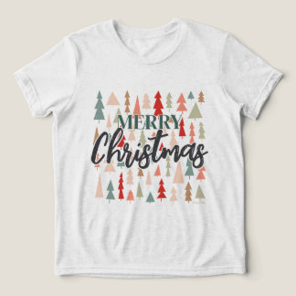 T-shirt En Tri-matière Merry Christmas Trees, Christmas Graphic tee