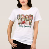 T-shirt En Tri-matière Merry Goosmas Cute Brushstroke Goose Christmas (Recto)