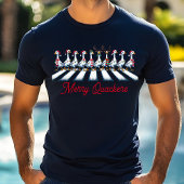 T-shirt En Tri-matière Merry Quackers Christmas Duck Funny Festive