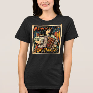 T-SHIRT EN TRI-MATIÈRE MERVEILLES DE PARIS