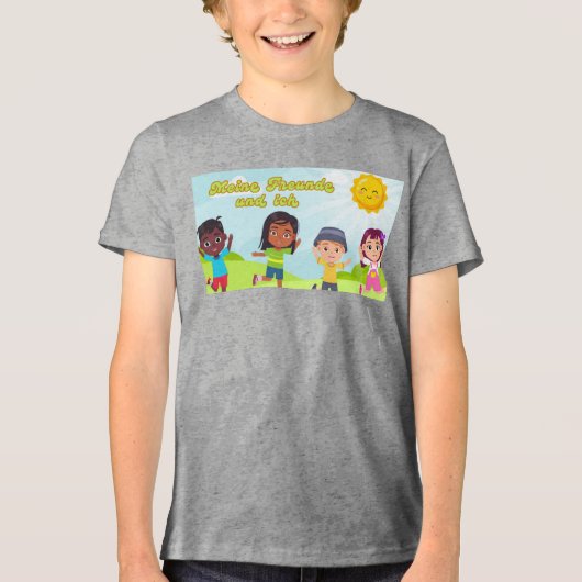 T-shirt En Tri-matière Mes amis et moi (Recto)
