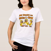 T-shirt En Tri-matière Mes Canards Ne Sont Jamais En Rangée (Recto)