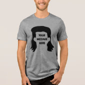 T-shirt En Tri-matière Message personnalisé Funny Mullet Graphique (Recto)