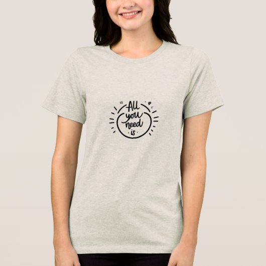 T-shirt En Tri-matière message positif (Recto)
