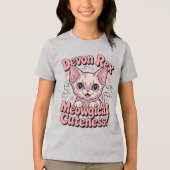 T-shirt En Tri-matière Métrophilie - Kawaii Devon Rex Cat (Recto)