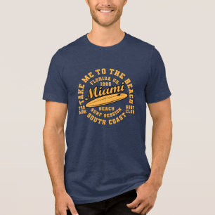 T-shirt En Tri-matière Miami Beach Surf Club : Voyagez dans le style des