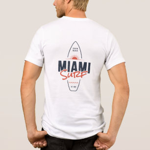 T-shirt En Tri-matière Miami Surf – Conception de planche de surf vintage