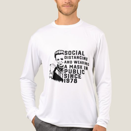 T-shirt En Tri-matière Michael Myers Distances Sociales (Recto)