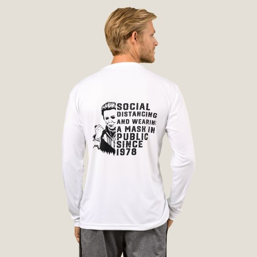 T-shirt En Tri-matière Michael Myers Distances Sociales (Verso complet)
