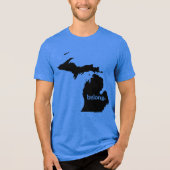 T-shirt En Tri-matière Michigan State Map Belong (Recto)