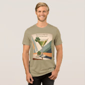 T-shirt En Tri-matière Mid Century Modern Art Shamrock Martini Sláinte!  (Recto plein)