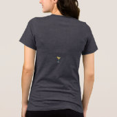 T-shirt En Tri-matière Mid Century Modern Art Shamrock Martini Sláinte!  (Verso)