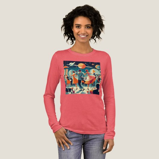 T-shirt En Tri-matière Mid Century Space Age Cocktail Party (Recto complet)