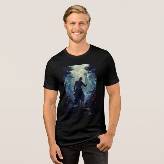 T-shirt En Tri-matière Midnight Wanderer's Path (Recto plein)