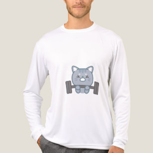 T-shirt En Tri-matière mignon chat gymnase design chat gym amant design