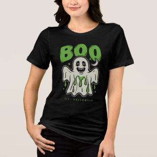 T-shirt En Tri-matière Mignon fantôme d'Halloween BOO Slime