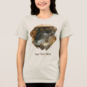 T-shirt En Tri-matière Mignon lama animal personnalisé 