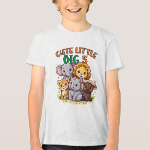 T-shirt En Tri-matière Mignon petit grand safari de la nursery 5 Art de c