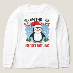 T-shirt En Tri-matière Mignon pingouin de Noël Clip Art Graphisme d'art n