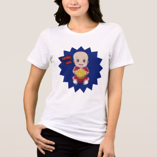 T-shirt En Tri-matière Mignonne bébé en tenue de footballeur
