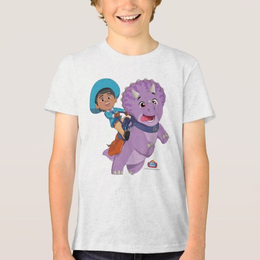 T-shirt En Tri-matière Miguel et Tango | Dino Ranch (Recto)