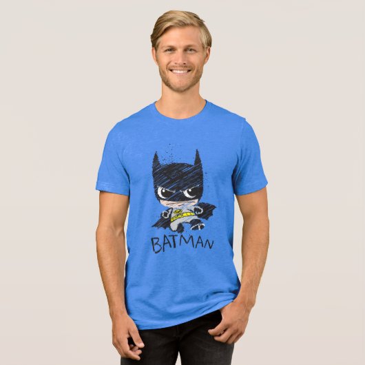 T-shirt En Tri-matière Mini classique Batman Sketch (Recto plein)