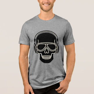T-shirt En Tri-matière Minimal Headphones Head Silhouette T‑Shirt 