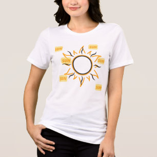 T-shirt En Tri-matière Minimalisme Solaire Esthétique
