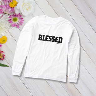 T-shirt En Tri-matière Minimaliste BÉNI Psaume 119:1 Foi chrétienne