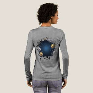 T-shirt En Tri-matière Minuit en or et argent