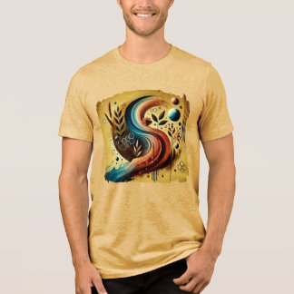 T-shirt En Tri-matière Mirage numérique - Tee d'impression Abstraite futu