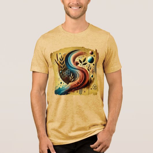 T-shirt En Tri-matière Mirage numérique - Tee d'impression Abstraite futu (Recto)