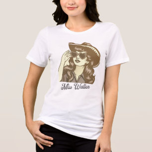 T-shirt En Tri-matière Miss Ne jamais faire pas mal chemise Wallen, walle