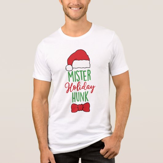 T-shirt En Tri-matière Mister Holiday Hunk Vacances de Noël modernes (Recto)