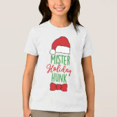 T-shirt En Tri-matière Mister Holiday Hunk Vacances de Noël modernes (Recto)