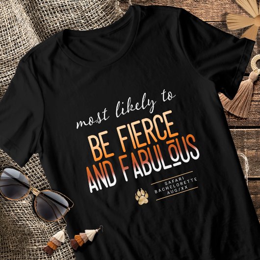 T-shirt En Tri-matière MLT Be Fierce and Fabulous Bachelorette ID1156