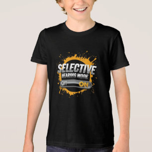 T-shirt En Tri-matière "Mode auditif sélectif : ON" Enfants
