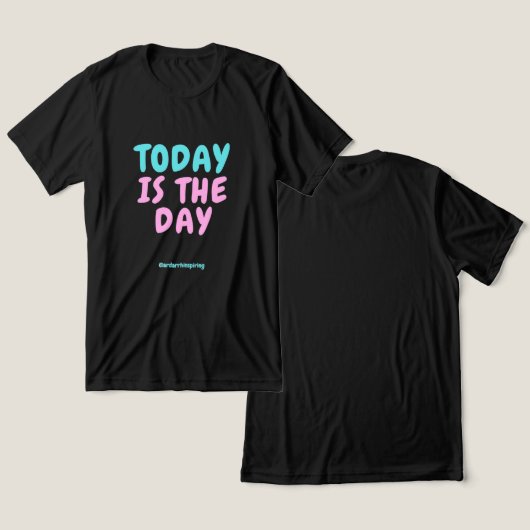 T-shirt En Tri-matière Mode expressive de typographie (Design Recto & Verso)