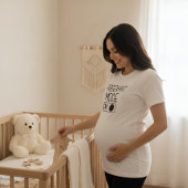 T-shirt En Tri-matière "Mode Grossesse Activé" Annonce de Bébé | Maternit