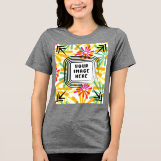 T-shirt En Tri-matière Modèle Bella+Canvas, T-shirt tricolore pour femmes