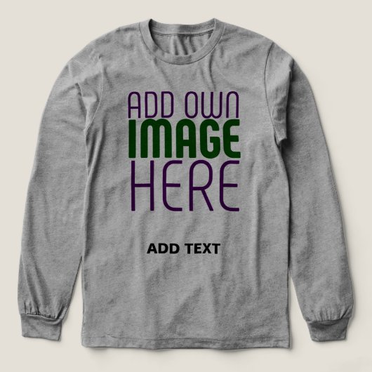 T-SHIRT EN TRI-MATIÈRE MODÈLE DE TEXTE D'IMAGE ASH SIMPLE MODERNE (Motif devant)