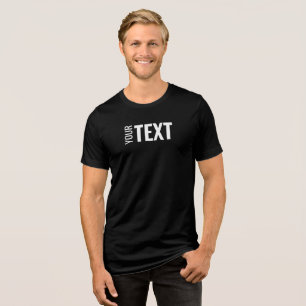 T-shirt En Tri-matière Modèle de texte personnalisé moderne élégant Mens 